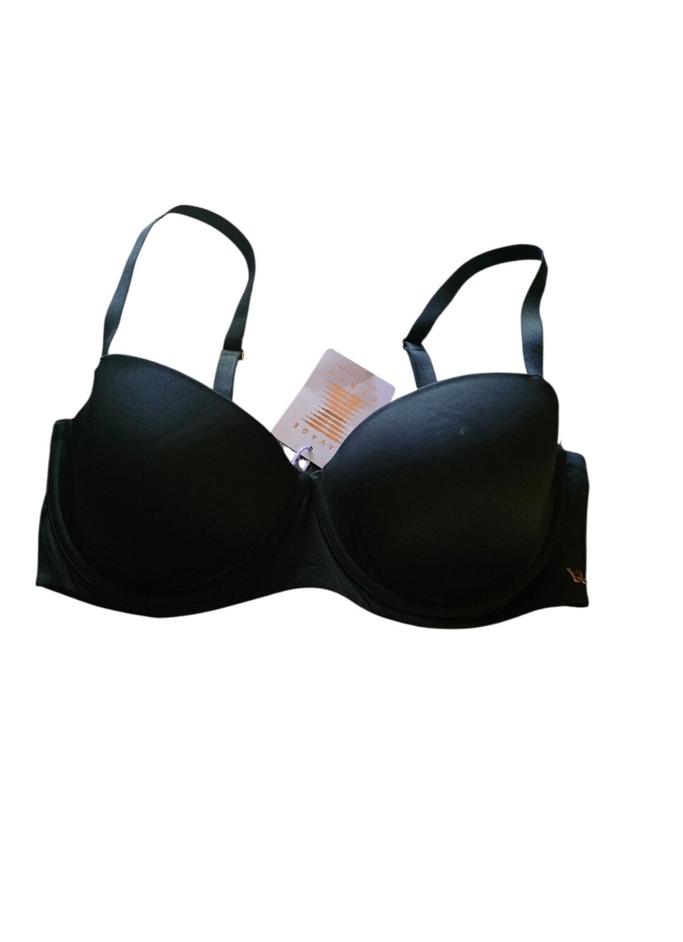 Savage X Fenty black underwire bra nwt size 36DDD
